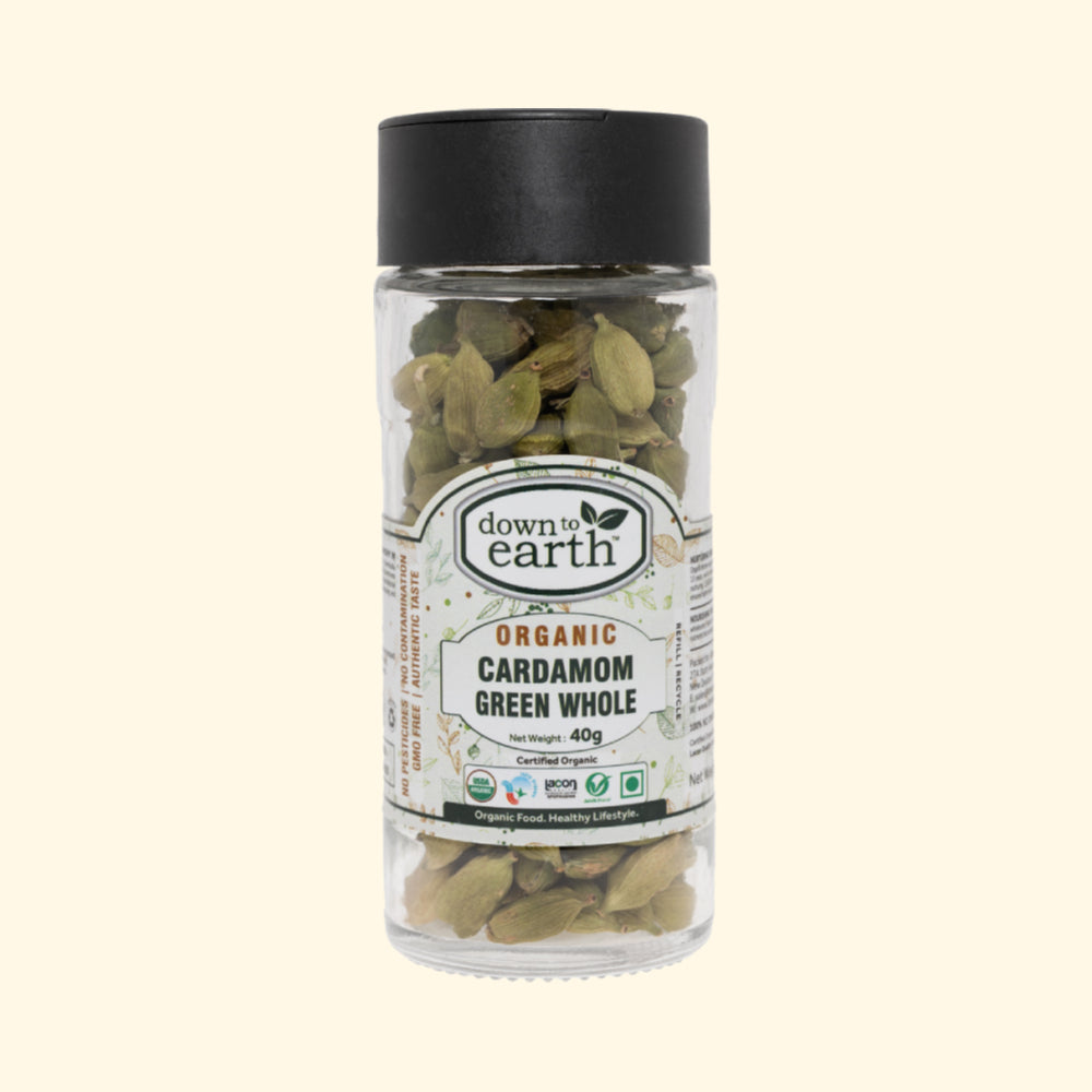 down to earth Cardamom Green Whole Organic 40g
