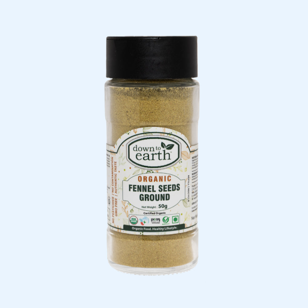 down to earth Fennel Seeds Ground Organic 50g