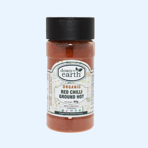down to earth Red Chilli Ground Hot Organic 60g