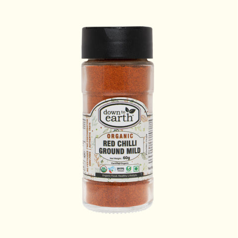 down to earth Red Chilli Ground Mild Organic 60g