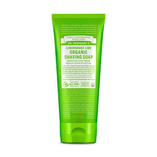 Dr. Bronner’s ORGANIC SHAVING SOAPS LEMONGRASS LIME 207ml