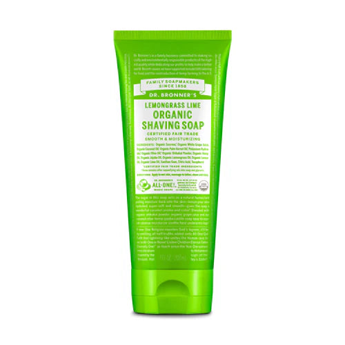 Dr. Bronner’s ORGANIC SHAVING SOAPS LEMONGRASS LIME 207ml