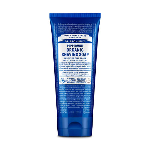 Dr. Bronner’s ORGANIC SHAVING SOAPS PEPPERMINT 207ml