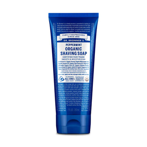 Dr. Bronner’s ORGANIC SHAVING SOAPS PEPPERMINT 207ml