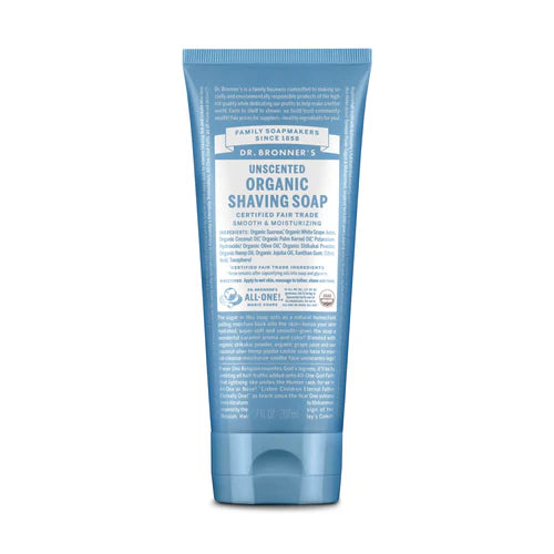 Dr. Bronner’s ORGANIC SHAVING SOAPS UNSCENTED  207ml