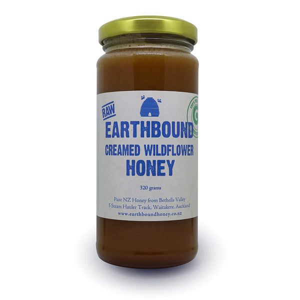 Earthbound Creamed Wildflower Honey 320gm