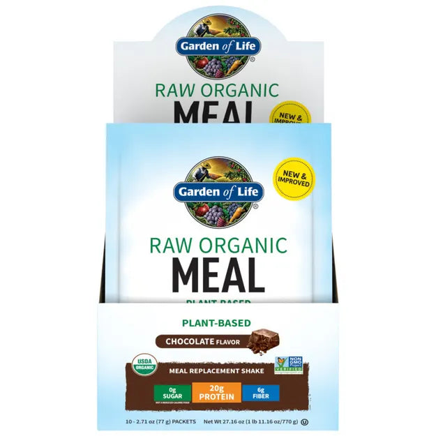 Garden of Life Raw Organic Meal Shake & Meal Replacement Chocolate Powder 73gm