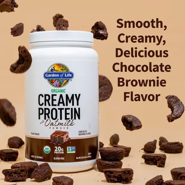 Garden of Life Organic Creamy Protein with Oatmilk – Chocolate Brownie 920gm