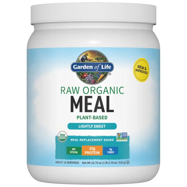 Garden of Life Raw Organic Meal Replacement Protein Powder - Lightly Sweet 519gm