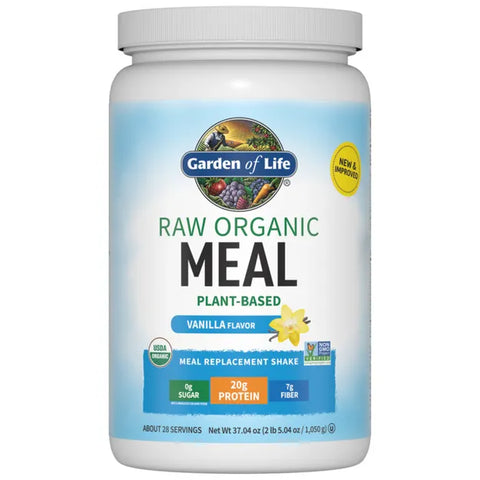 Garden of Life Raw Organic Meal Replacement Protein Powder - Vanilla 1050gm