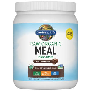 Garden of Life Raw Organic Meal Replacement Protein Powder - Chocolate 509gm