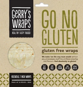 Gerry’s Go No Gluten Carb Spinach Wrap