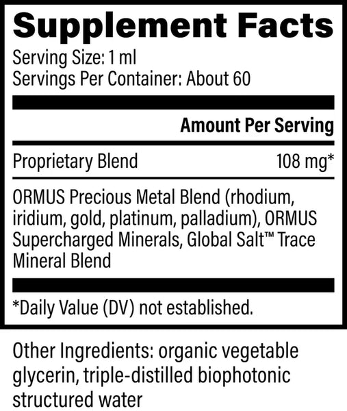 Global Healing ORMUS Earth Minerals™ 60ml