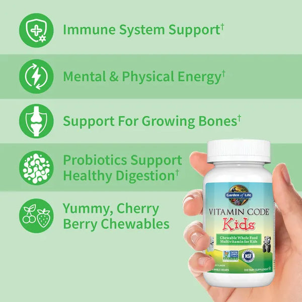 Garden of Life Vitamin Code Kids Cherry Berry 30 Chewables