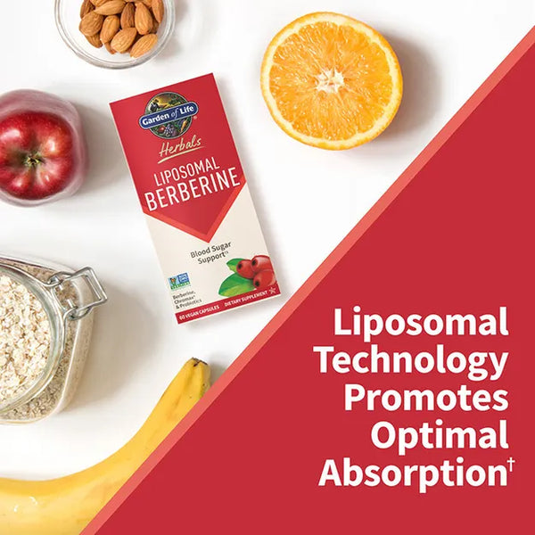 Garden of Life Herbals Liposomal Berberine 60 Vegan Capsules