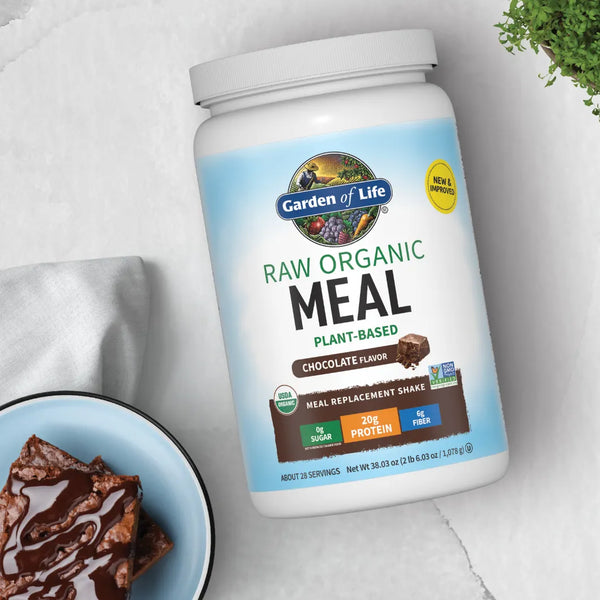 Garden of Life Raw Organic Meal Replacement Protein Powder - Chocolate 1078gm