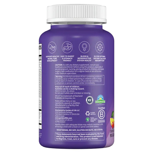Garden of Life Vitamin Code Prenatal with Iron & Folic Acid 60 Gummies