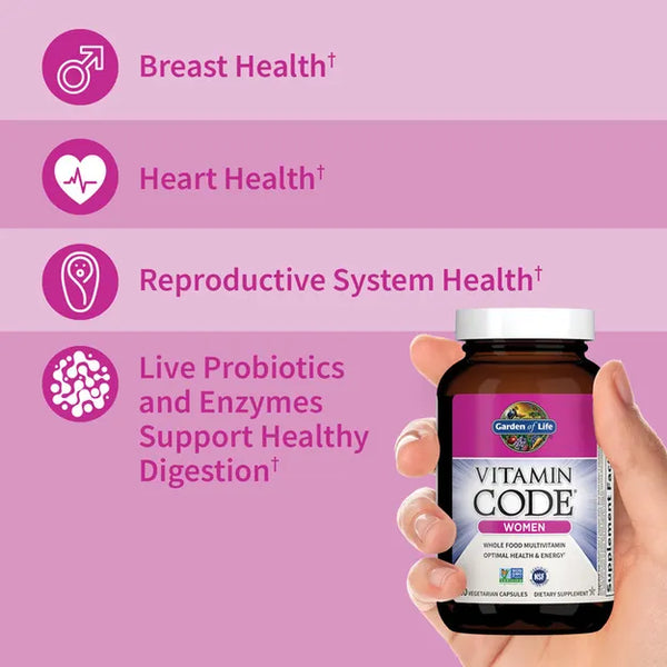 Garden of Life Vitamin Code Women Multivitamin 60 V Capsules