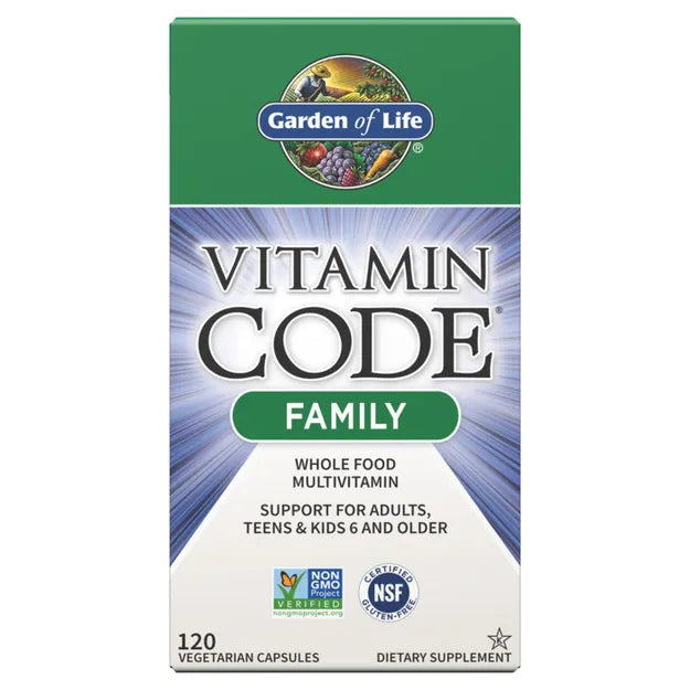 Garden of Life Vitamin Code Family Multivitamin 120 V Capsules