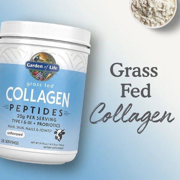 Garden of Life Grass Fed Collagen Peptides Powder 280gm