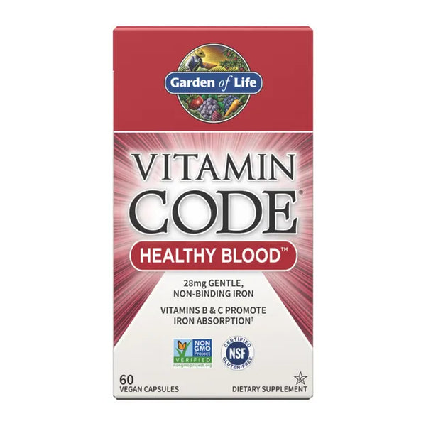 Garden of Life Vitamin Code Raw Healthy Blood 60 Capsules