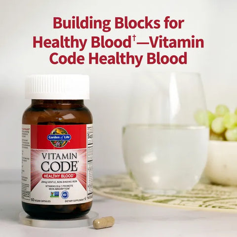 Garden of Life Vitamin Code Raw Healthy Blood 60 Capsules