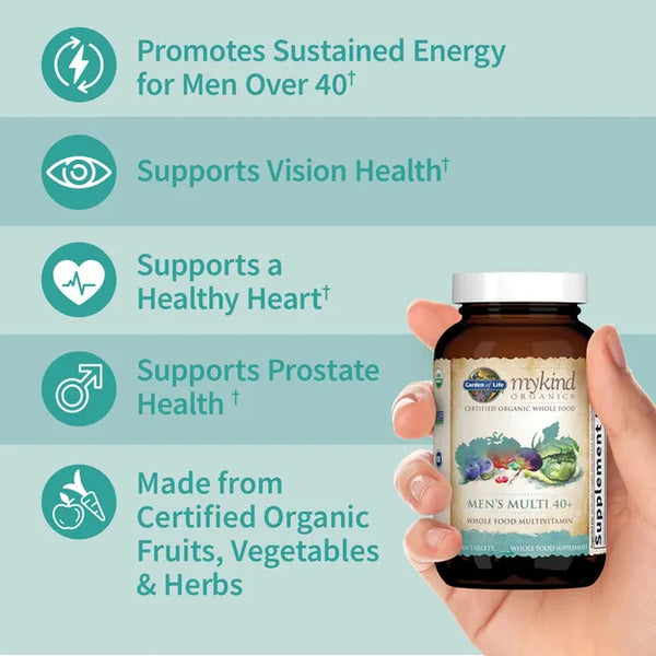 Garden of Life mykind Organics Men's 40+ Multi Tablets