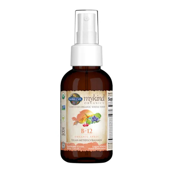 mykind Organics B-12 Organic Spray Raspberry (58ml) Liquid