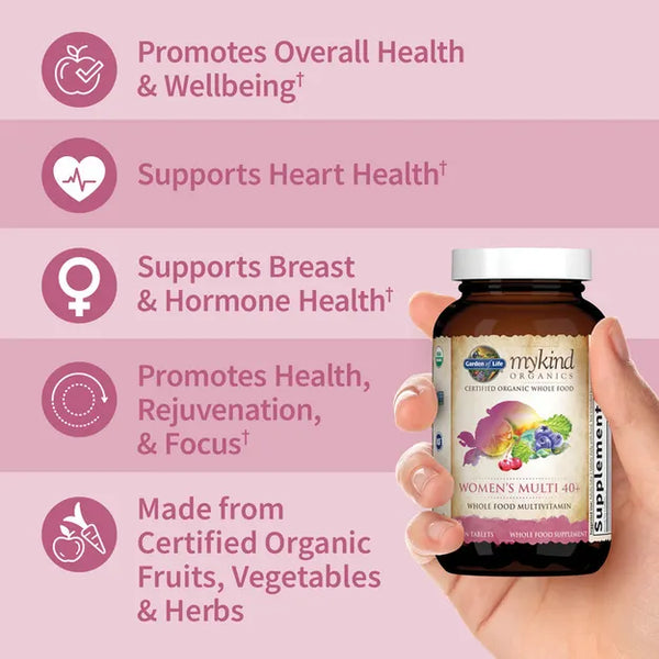 Garden of Life mykind Organics Women's 40+ Multi Tablets