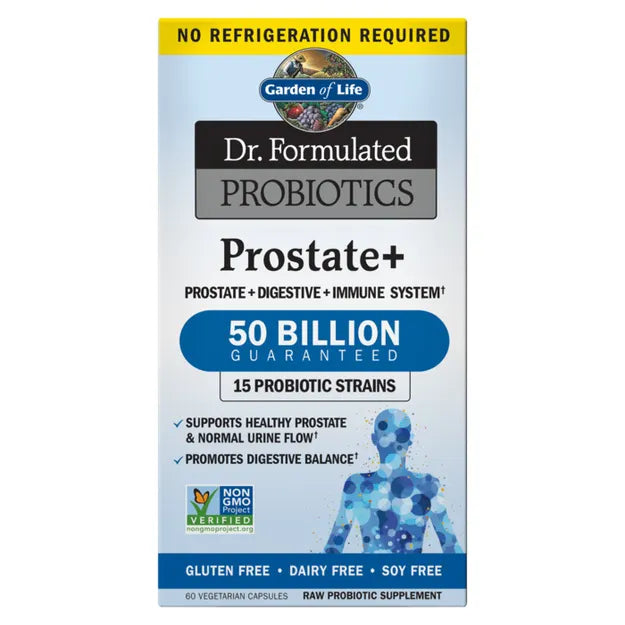 Garden of Life Dr. Formulated Probiotics Prostate+ Shelf-Stable 60 Capsules