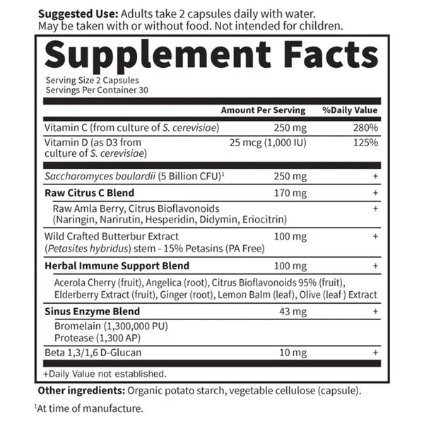 Garden of Life Immune Balance Sinus Capsules