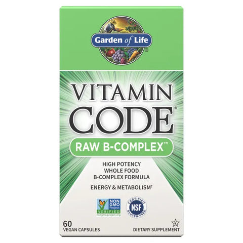 Garden of Life Vitamin Code Raw B-Complex 60 Capsules