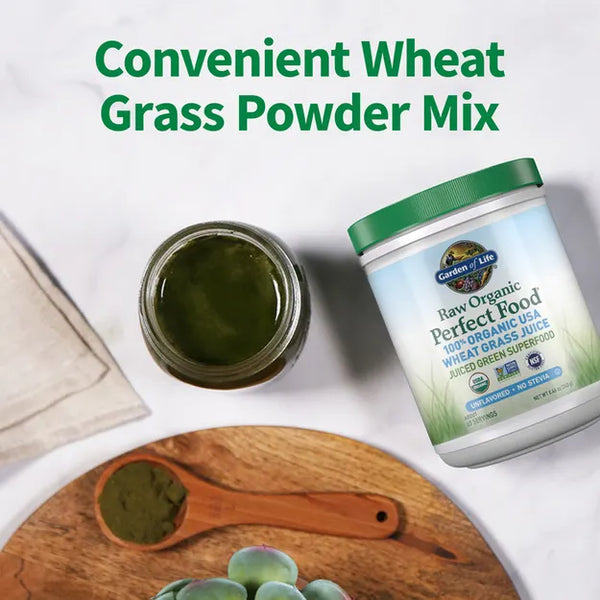 Garden of Life Raw Organic Perfect Food Wheat Grass Juice Powder 240gm