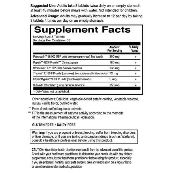 Garden of Life Wobenzym N Tablets - Joint Health