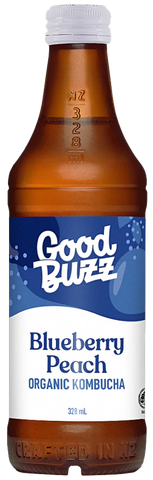 Good Buzz Kombucha Blueberry Peach 328ml