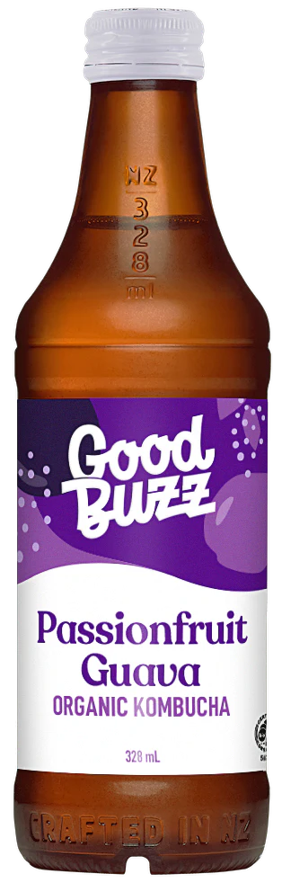 Good Buzz Kombucha Passionfruit Guava 328ml