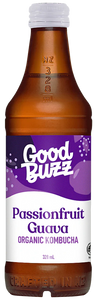 Good Buzz Kombucha Passionfruit Guava 328ml