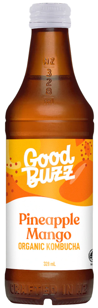 Good Buzz Kombucha Pineapple Mango 328ml