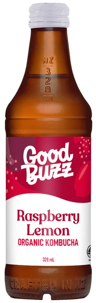 Good Buzz Kombucha Raspberry Lemon 328ml