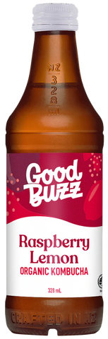 Good Buzz Kombucha Raspberry Lemon 328ml