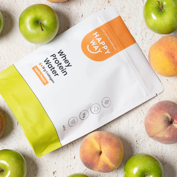 Happy Way Whey Protein Water Apple Peach 420g