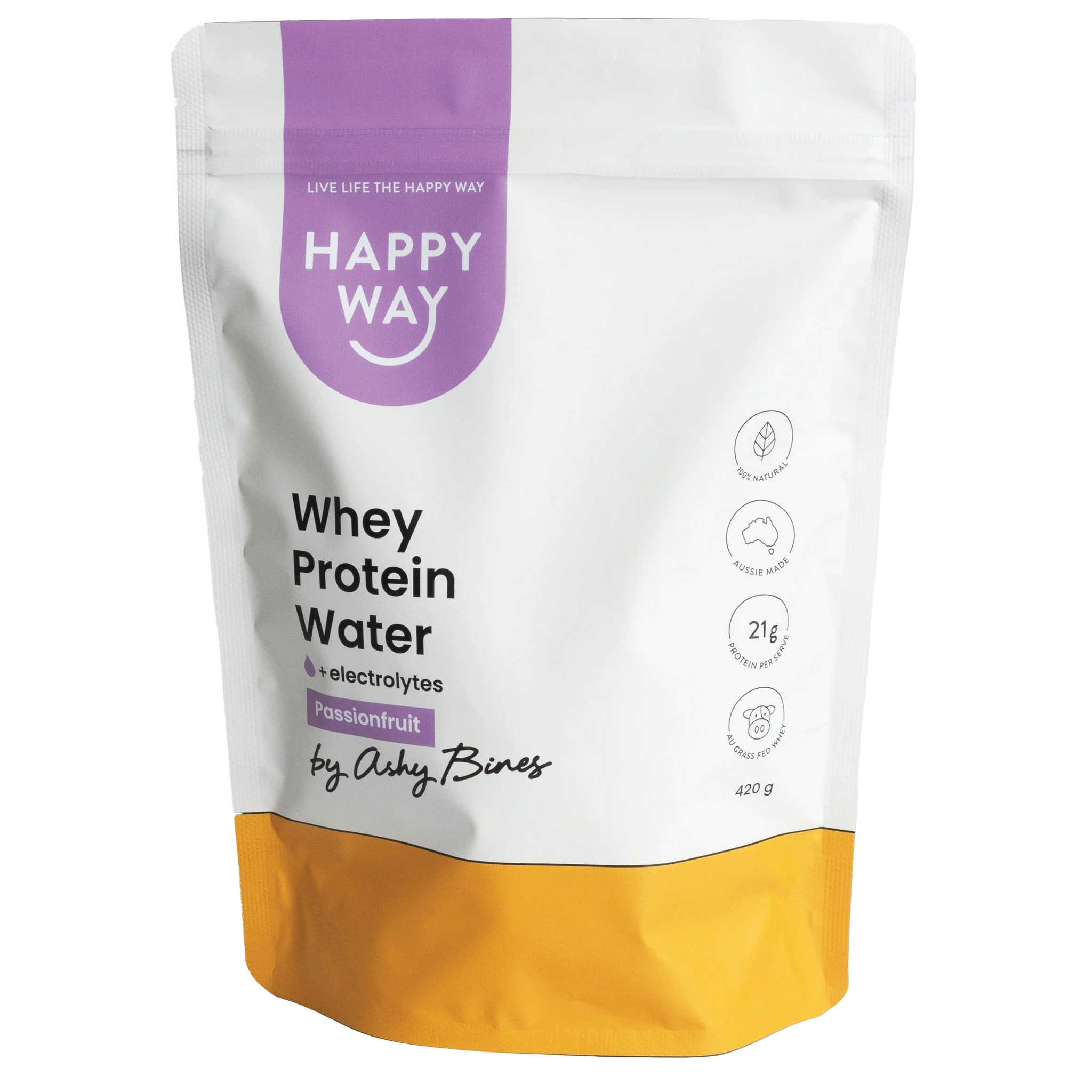 Happy Way Whey Protein Water Passionfruit 420g