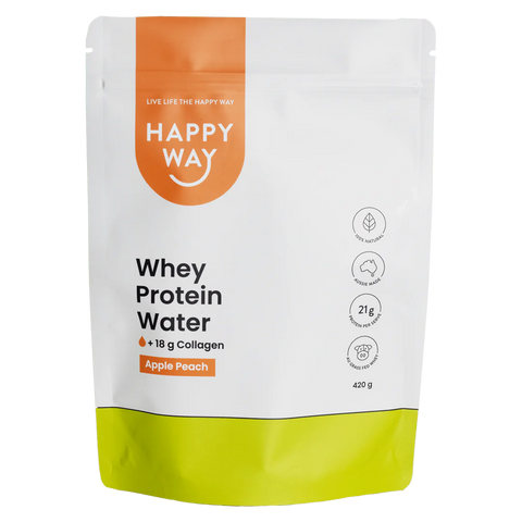 Happy Way Whey Protein Water Apple Peach 420g