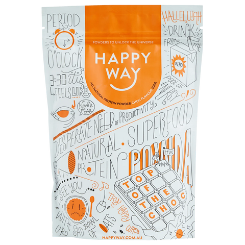 Happy Way Chocolate Whey Protein Powder 500gm