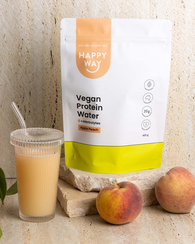 Happy Way Vegan Protein Water Apple Peach 420g