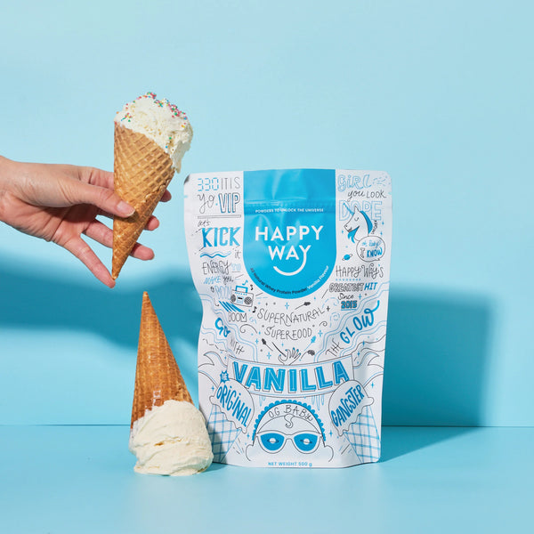 Happy Way Vanilla Whey Protein Powder 1kg