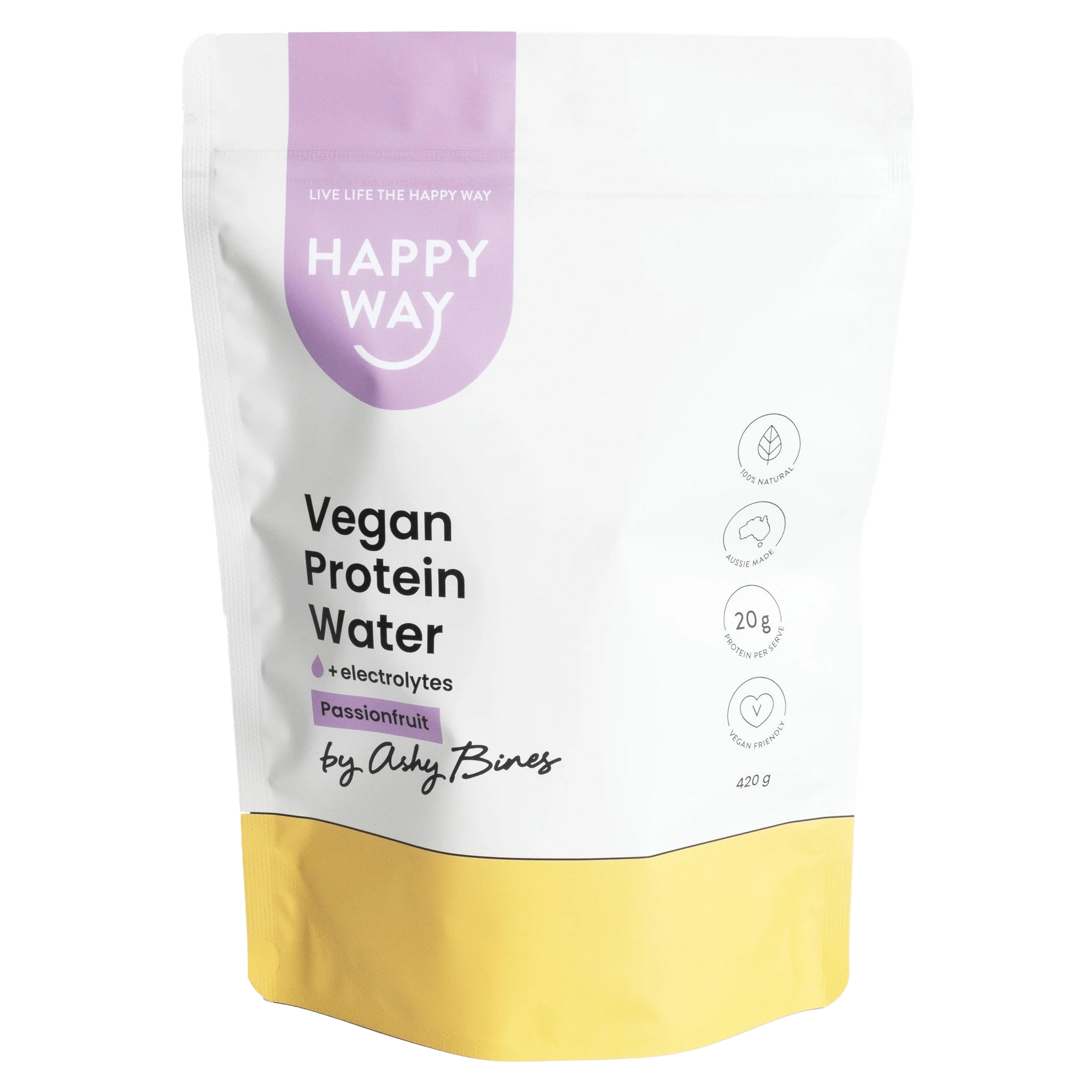 Happy Way Vegan Protein Water Passionfruit 420gm