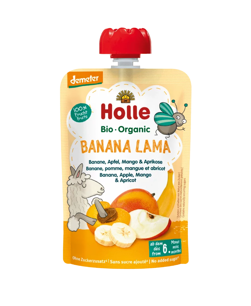 Holle Organic Banana Lama – Banana, apple, mango & apricot