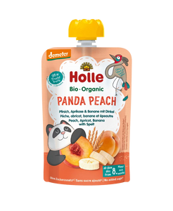 Holle Organic Panda Peach – Peach, apricot, banana with spelt