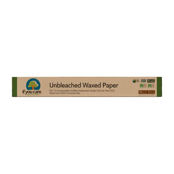 If You Care Unbleached Wax Paper Roll 75 sq ft